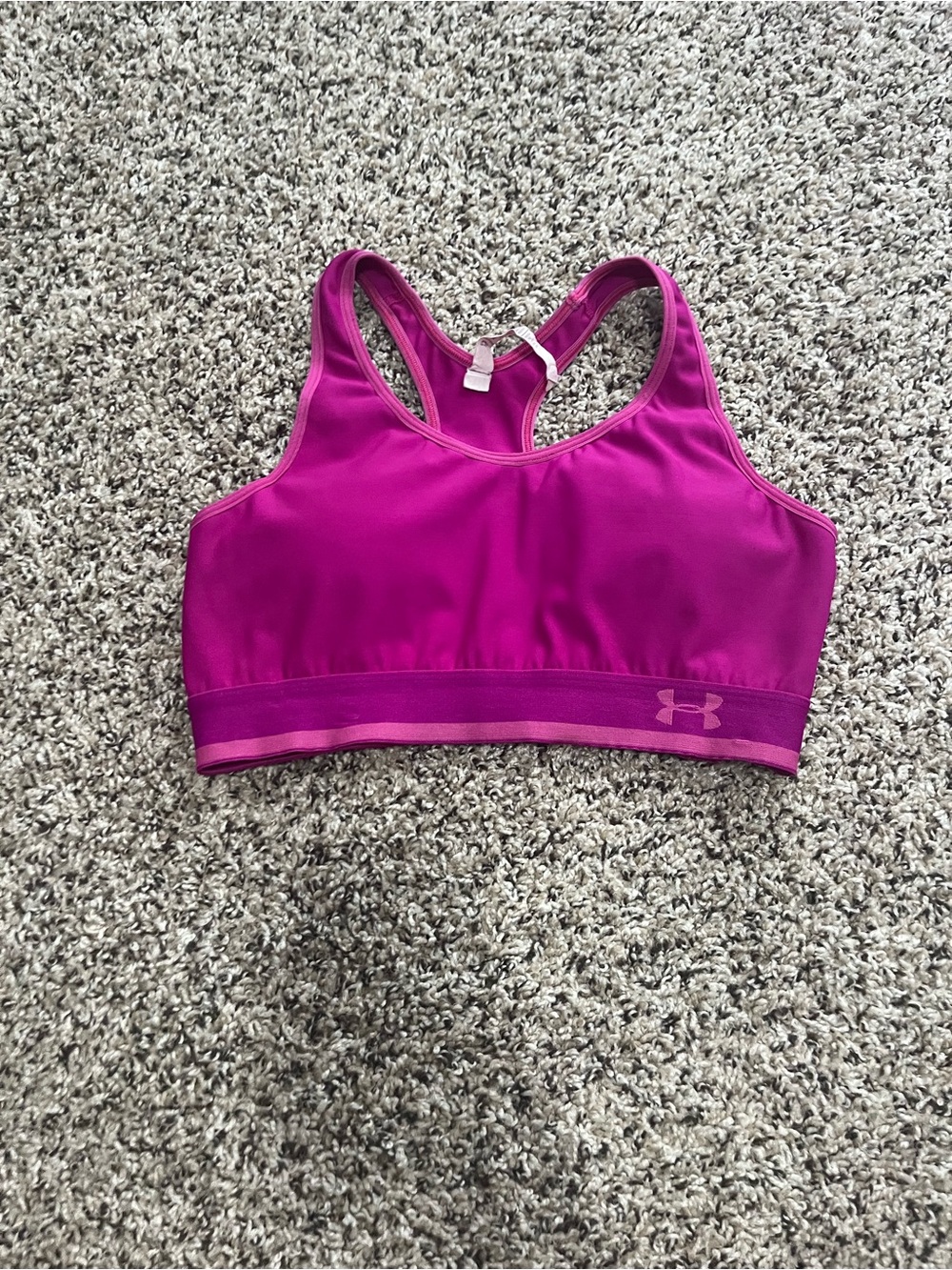 Under Armour Pink Racerback Sports Bra
